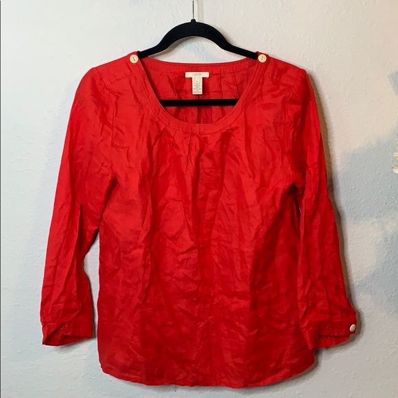 J. Crew Tops - J.  Crew 100% Linen Top